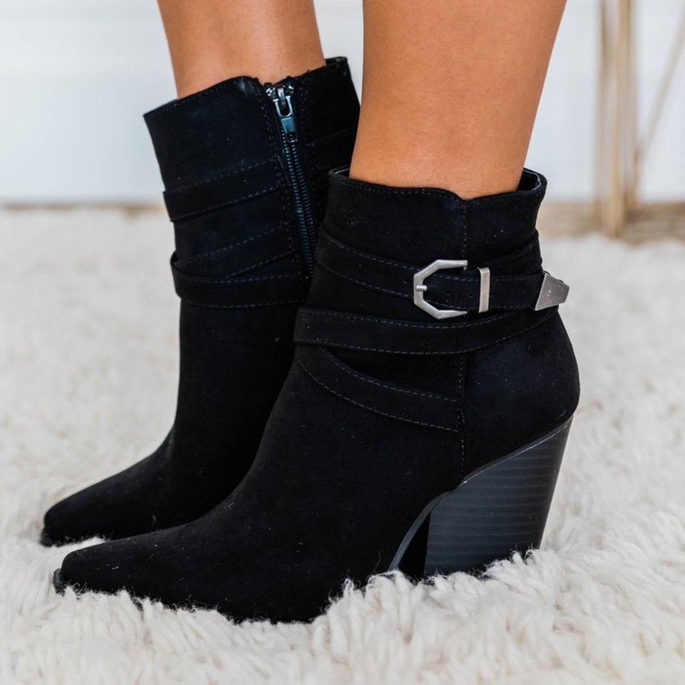 Evie Black Booties